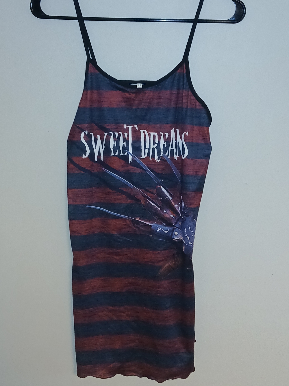Sweet Dreams Striped Slip Dress in Red and Black